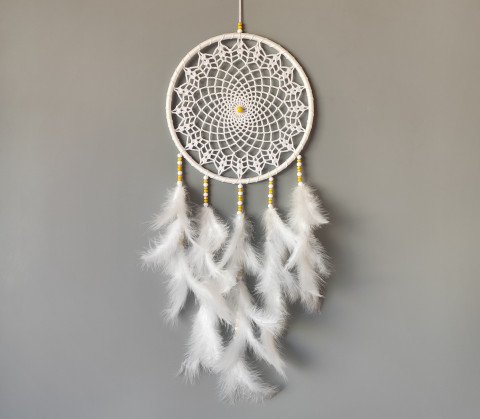 Lapač zlých snů 24 x 65 cm indián indiánský nad postel strážce boho dream lapač dreamcatcher lapač snů do ložnice 