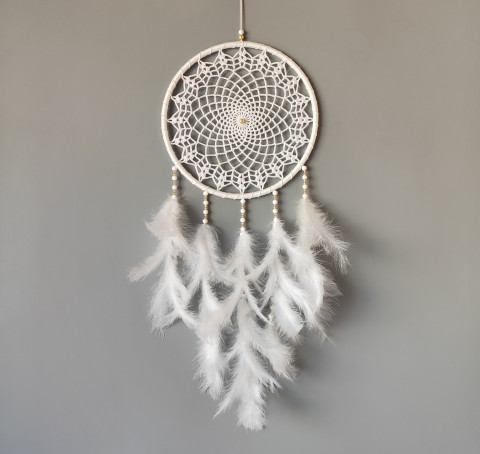 Lapač zlých snů 24 x 65 cm indián indiánský nad postel strážce boho dream lapač dreamcatcher lapač snů do ložnice 