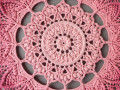 Mandala Růžová hvězda -průměr 45 cm