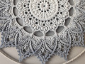 Mandala Šedá hvězda - průměr 40 cm