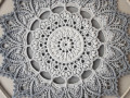 Mandala Šedá hvězda - průměr 40 cm
