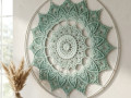 Mandala Zelená hvězda - 60 cm
