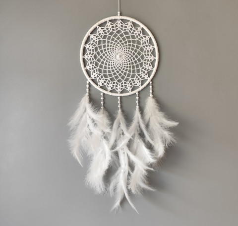 Lapač zlých snů 24 x 65 cm indián indiánský nad postel strážce boho dream lapač dreamcatcher lapač snů do ložnice 