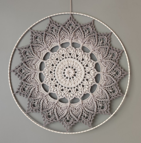 Mandala Béžově šedá hvězda - 45 cm meditace harmonie meditační lotosový květ mandaly mndala  Mandala Béžově šedá hvězda - 45 cm meditace harmonie meditační lotosový květ mandaly mndala