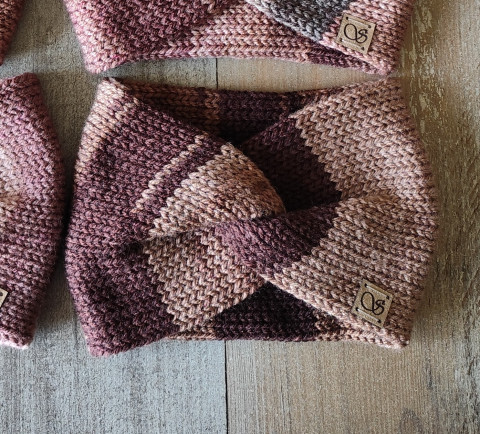 Pletená čelenka č.12 zima podzim pletené čelenka pletená čelenky na zimu na podzim 