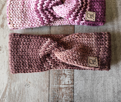 Pletená čelenka č.32 zima podzim pletené čelenka pletená čelenky na zimu na podzim 