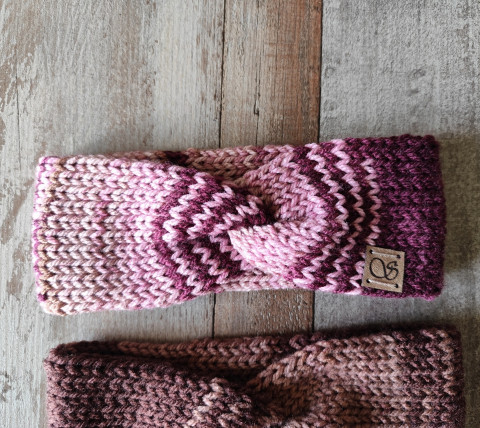 Pletená čelenka č.35 zima podzim pletené čelenka pletená čelenky na zimu na podzim 