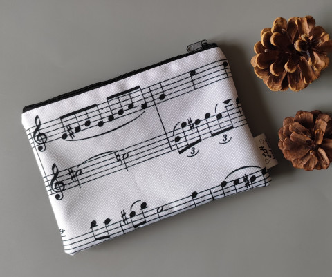 Taštička na drobnosti - noty II. taštička kapsička pouzdro na drobnosti 