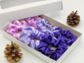Dárková sada fialová II 6 scrunchie