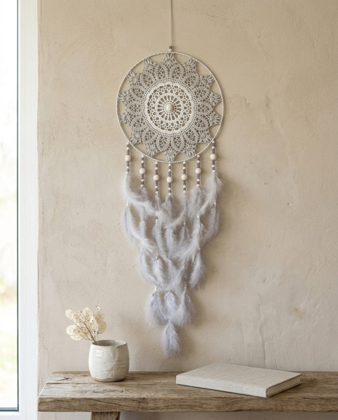 Lapač zlých snů 30 x 90 cm indián indiánský nad postel strážce boho dream lapač dreamcatcher lapač snů do ložnice 