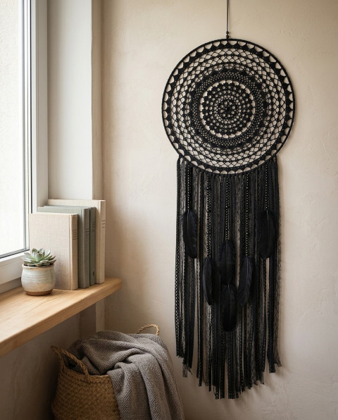 Lapač zlých snů 40 x 120 cm indián indiánský nad postel strážce boho dream lapač dreamcatcher lapač snů do ložnice 