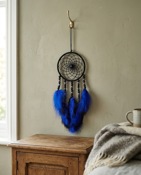 Lapač zlých snů 10 x 35 cm indián indiánský nad postel strážce boho dream lapač dreamcatcher lapač snů do ložnice 