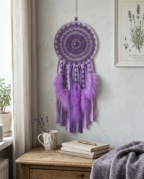 Lapač zlých snů  20 x 55 cm indián indiánský nad postel strážce boho dream lapač dreamcatcher lapač snů do ložnice 
