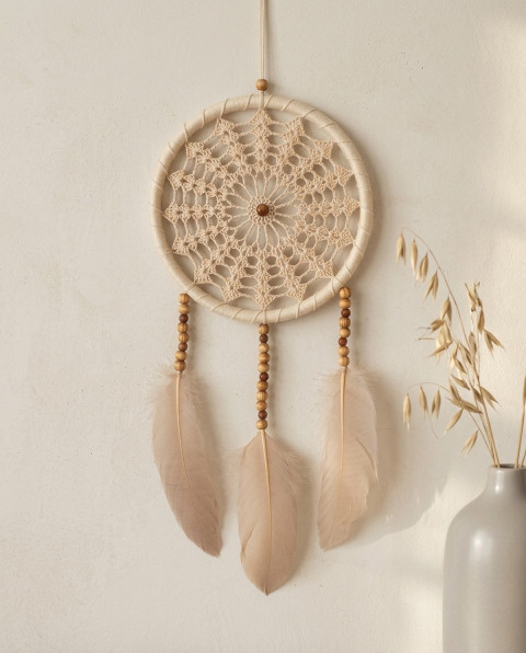 Lapač zlých snů 15 x 40 cm indián indiánský nad postel strážce boho dream lapač dreamcatcher lapač snů do ložnice 