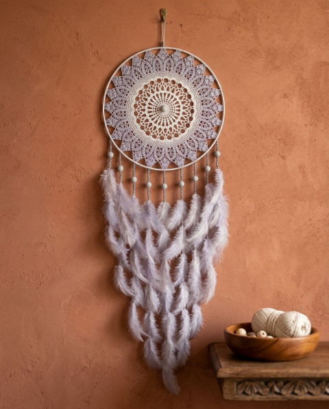 Lapač zlých snů 40 x 115 cm indián indiánský nad postel strážce boho dream lapač dreamcatcher lapač snů do ložnice 