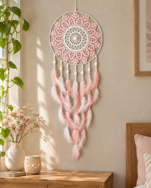 Lapač zlých snů 30 x 90 cm indián indiánský nad postel strážce boho dream lapač dreamcatcher lapač snů do ložnice 