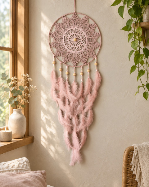 Lapač zlých snů 30 x 90 cm indián indiánský nad postel strážce boho dream lapač dreamcatcher lapač snů do ložnice 