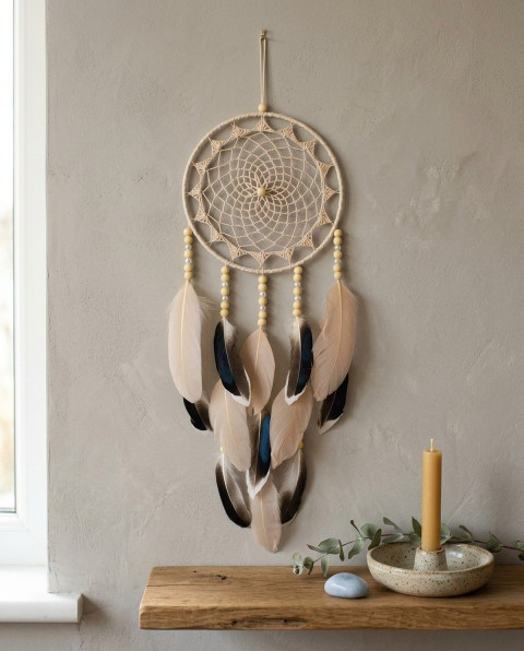 Lapač snů 18 x 55 cm indián indiánský nad postel strážce boho dream lapač dreamcatcher lapač snů do ložnice 