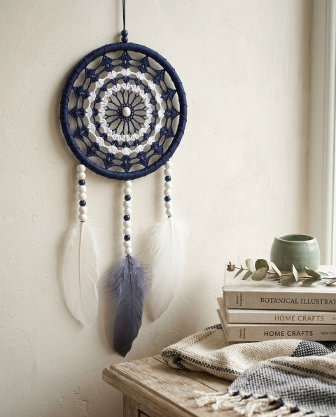 Lapač zlých snů 15 x 40 cm indián indiánský nad postel strážce boho dream lapač dreamcatcher lapač snů do ložnice 