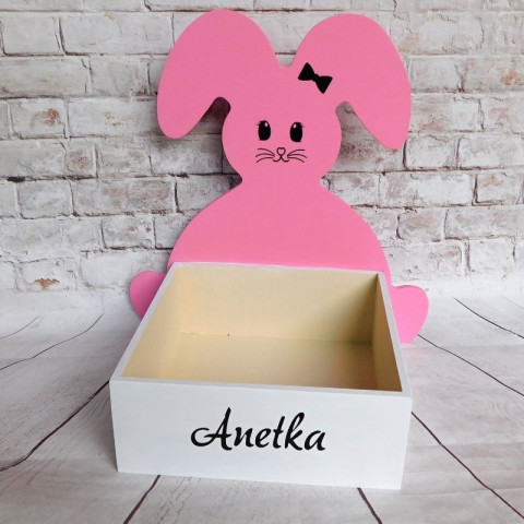 Velikonoční zajíček holka dekorace jarní jaro zajíc zajíček barevný mašlička výzdoba velikonoční pro děti se jménem 