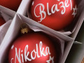 Personalizovaná vánoční baňka jméno