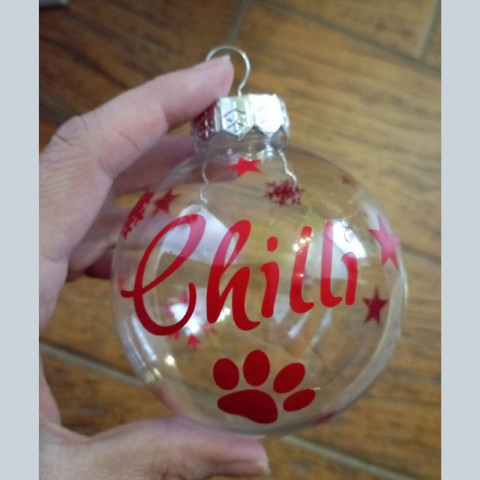 Plastová vánoční ozdoba psy kočky dárek koule vánoce jméno vánoční ozdoba baňka se jménem 