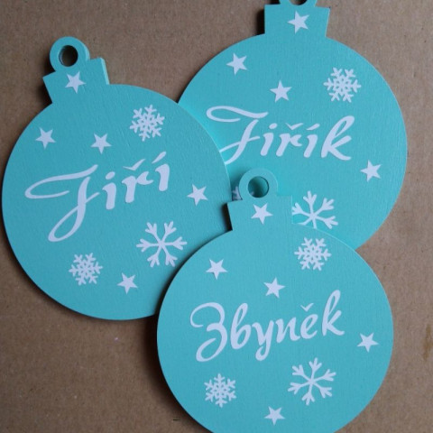 Dřevěná vánoční ozdoba mintová dřevo dřevěná dekorace dárek koule vánoce vánoční ozdoba baňka se jménem 