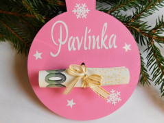 Dřevěná pokladnička Na motorku