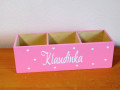 Pastelkovník se jménem a srdíčky