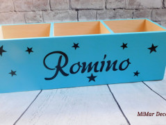 Dřevěná pokladnička se jménem