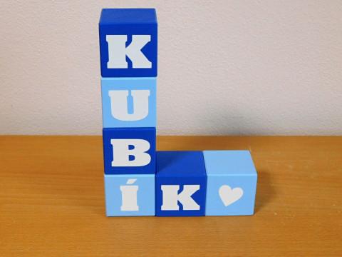 Dřevěné kostky jméno barvy na výběr dřevo dřevěné dárek kostky kostka pro děti se jménem 