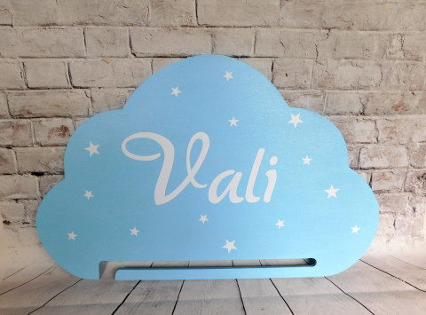 Držák na  medaile dřevo výběr barev dřevo dřevěný dekorace dárek medaile hvězdičky mrak mráček držák se jménem na medaile 