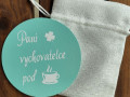 Dřevěný podtácek Paní vychovatelce