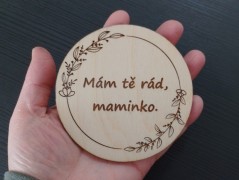 Dřevěný náramek ručně malovaný