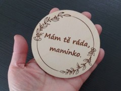 Dřevěný náramek ručně malovaný