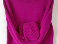 Oversize svetro/šaty MAGENTA +dárek