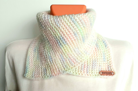 Nákrčník duhový pletený krk rolák nákrčník teplo zachumlání roláček zapletený teloučko 