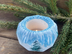 Vánoční svícen a domeček