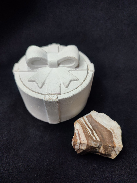 Dózička s kamenem štěstí a ochrany dárek minerál ochrana víra síla ezoterika kámen štěstí jaspis zebra 