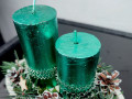 Vánoční svícen zelený