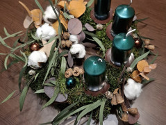 konvička v modrém kabátku..