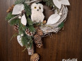 zimní věneček ,,soví okénko,,