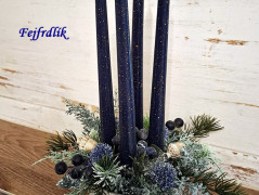 konvička v modrém kabátku..