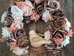 jarní věnec na dveře..