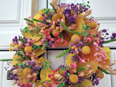 jarní věnec na dveře..