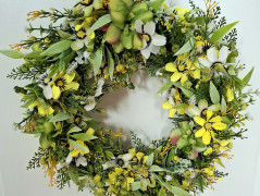 jarní věnec na dveře..