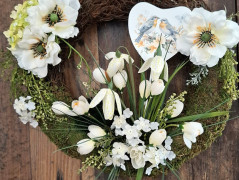 jarní věnec na dveře..
