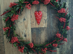 jarní věnec na dveře..