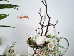 jarní věnec na dveře..