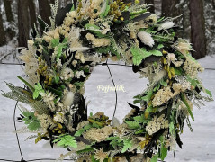 jarní věnec na dveře..